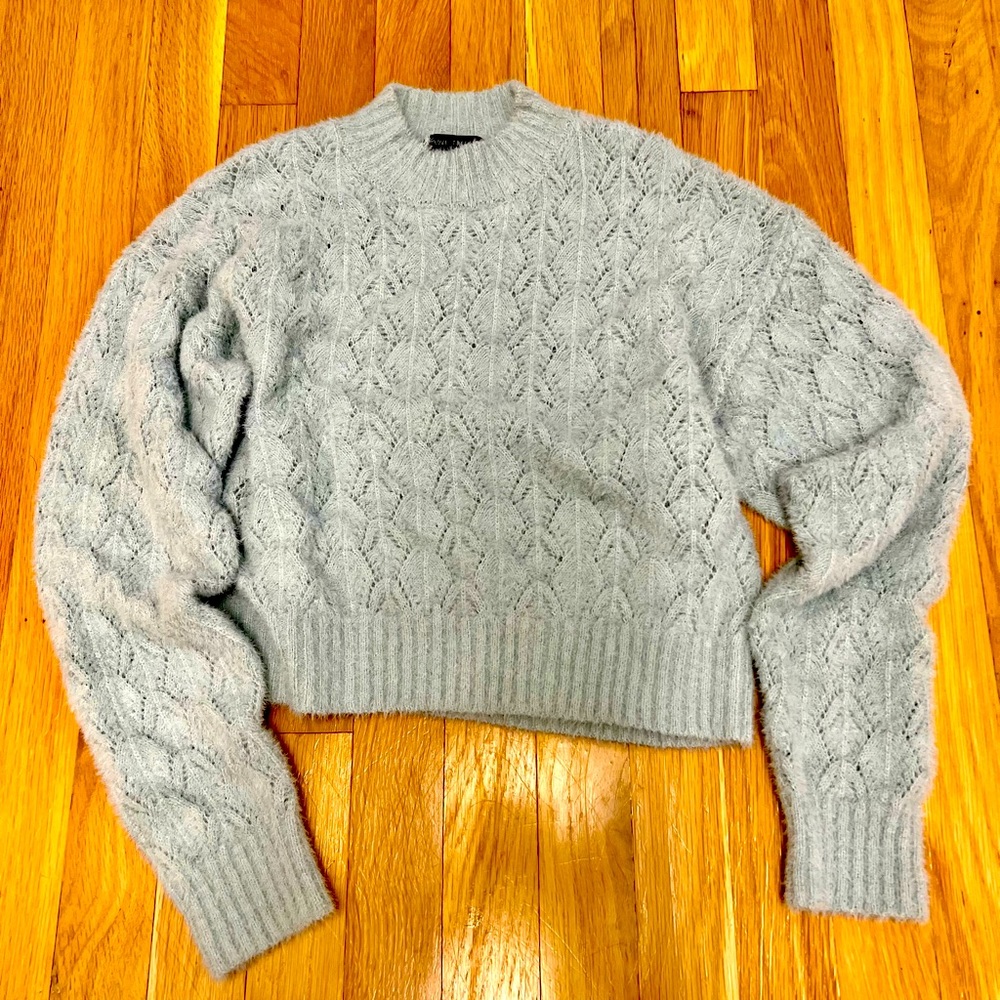 Blue soft sweater